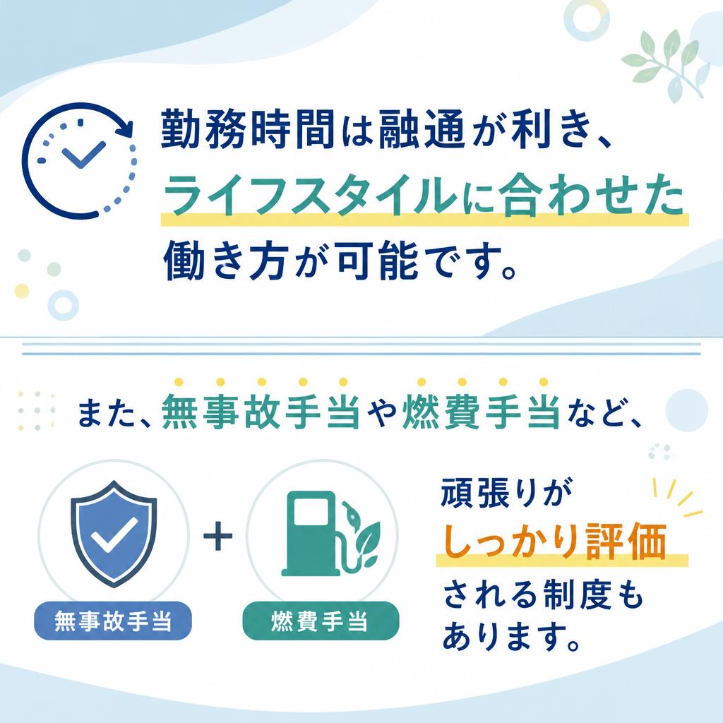 働きやすい労働時間と待遇