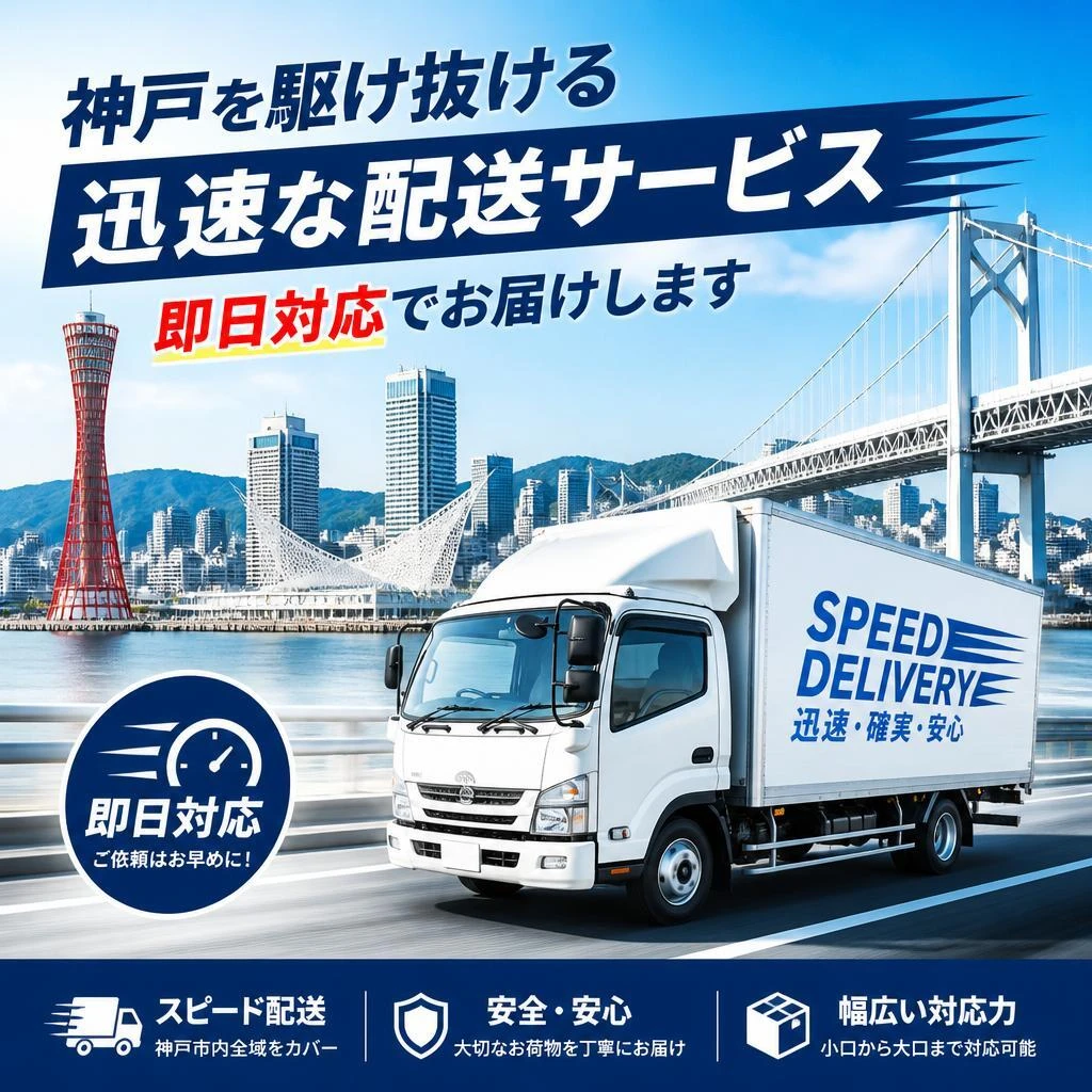 神戸を駆け抜ける迅速な配送サービス、即日対応でお届けします