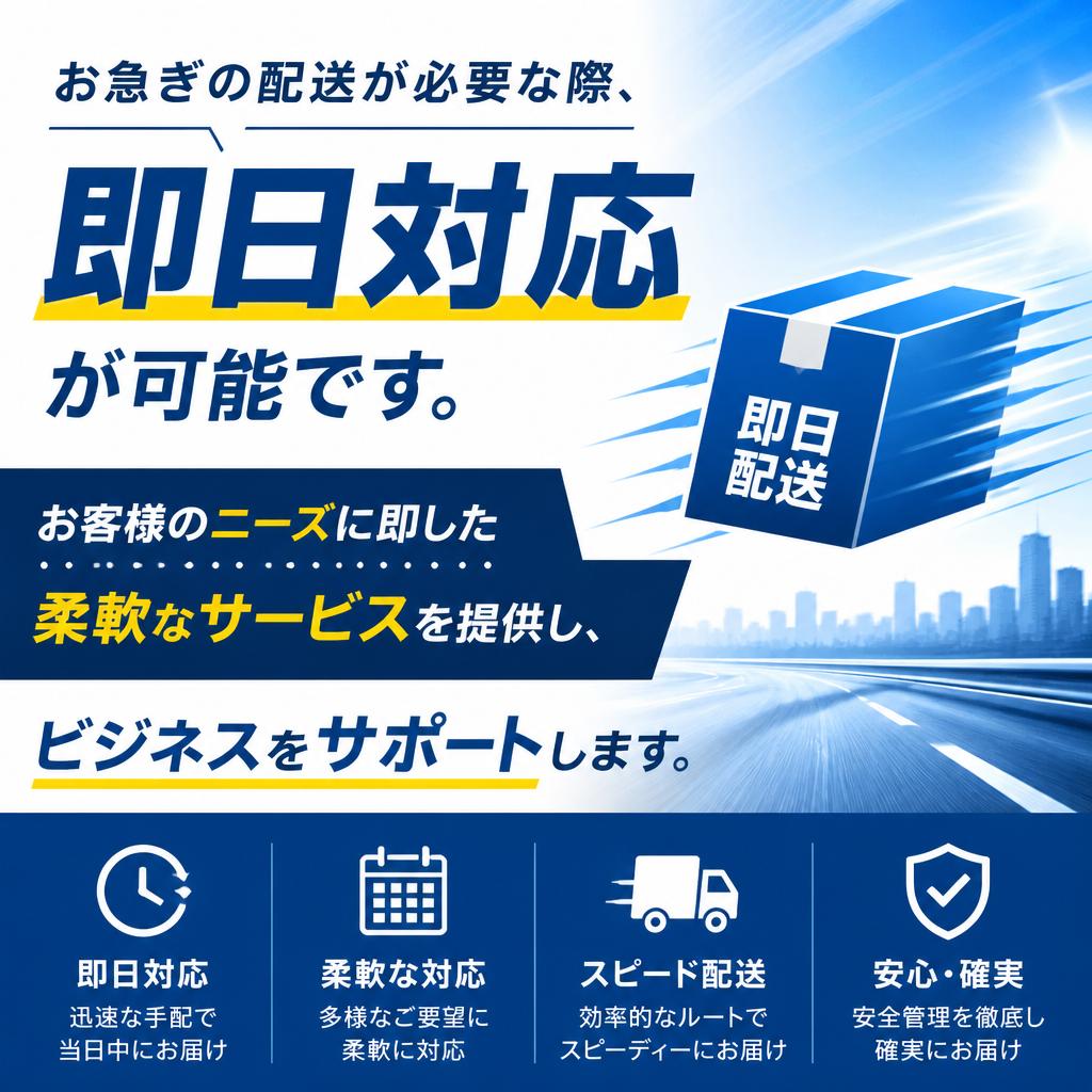 2. 即日配送のメリット