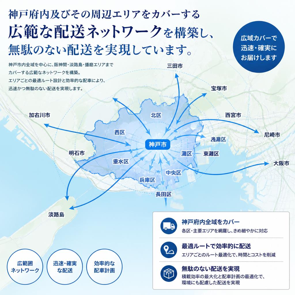 横断的な配送ネットワーク