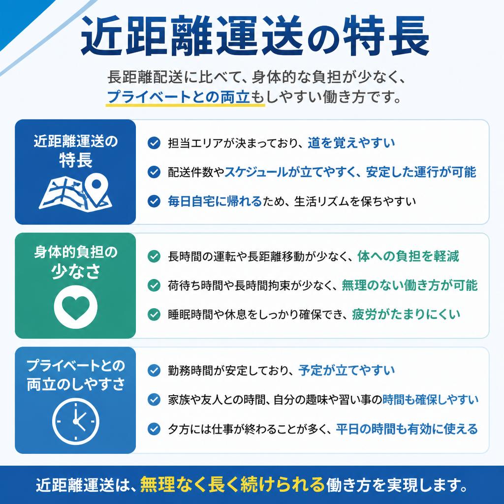 4. 近距離運送のメリット