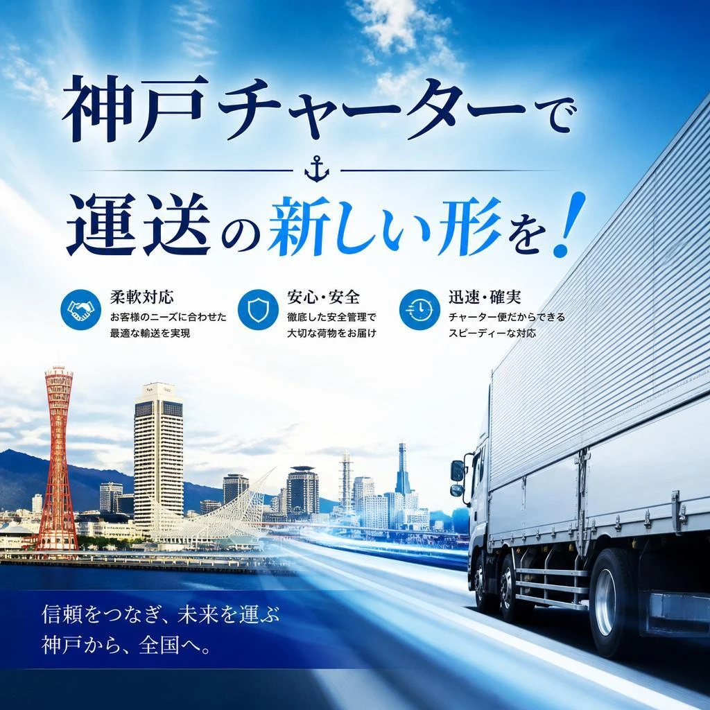 神戸チャーターで運送の新しい形を！