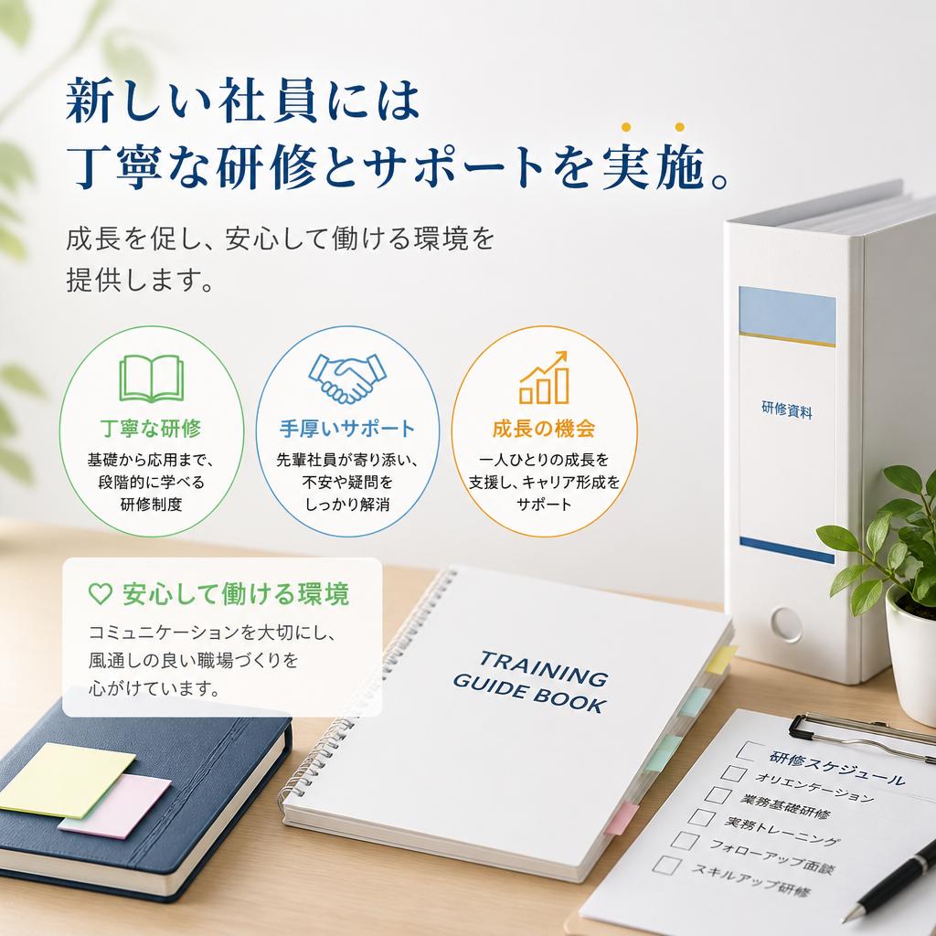 5. 充実の教育制度とサポート体制